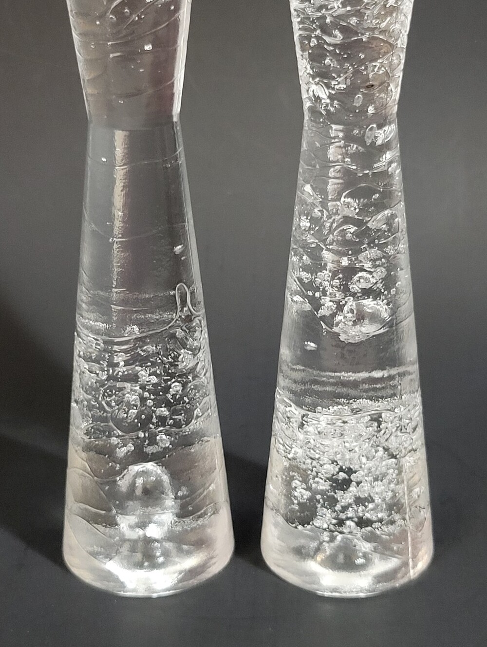 Pair Iittala Arkipelago Hourglass Candlestick Holders Timo Sarpenava Vtg 60s MCM - Picture 4 of 14